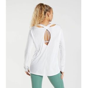 GYMSHARK Super Soft Cut Out Long Sleeve Top